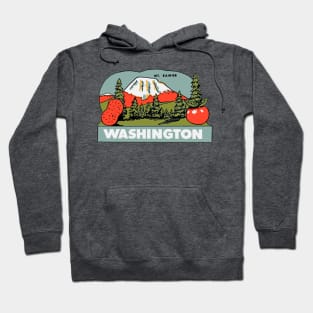 Vintage Style Mt. Rainier Washington Hoodie